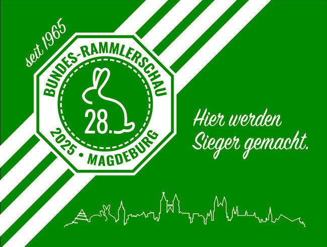 28. Bundes-Rammlerschau 2025 in Magdeburg, Banner rechteckig