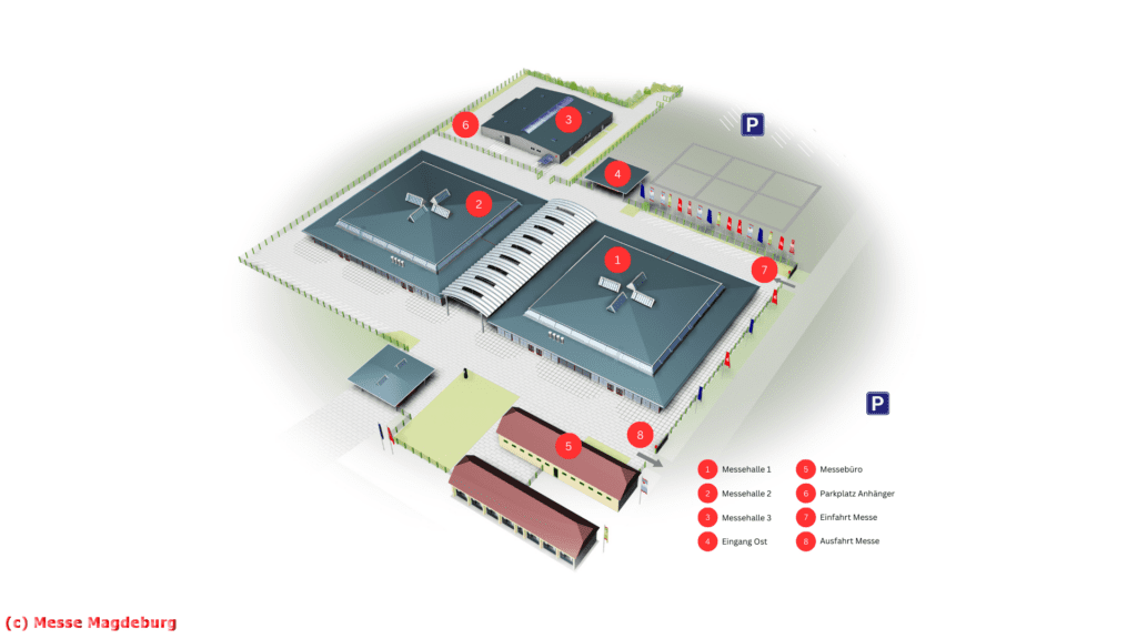 28. Bundes-Rammlerschau 2025 in Magdeburg, Messeplan